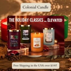 Colonial Candle has over 110 years of experience in making exquisite candles, they have established the highest levels of craftsmanship in their work. They use only the finest ingredients and materials available, and have mastered the art of candle making.