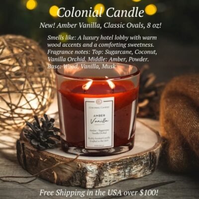 Colonial Candle has over 110 years of experience in making exquisite candles, they have established the highest levels of craftsmanship in their work. They use only the finest ingredients and materials available, and have mastered the art of candle making.