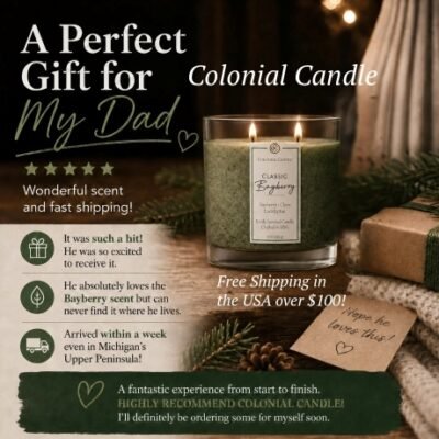 Colonial Candle has over 110 years of experience in making exquisite candles, they have established the highest levels of craftsmanship in their work. They use only the finest ingredients and materials available, and have mastered the art of candle making.