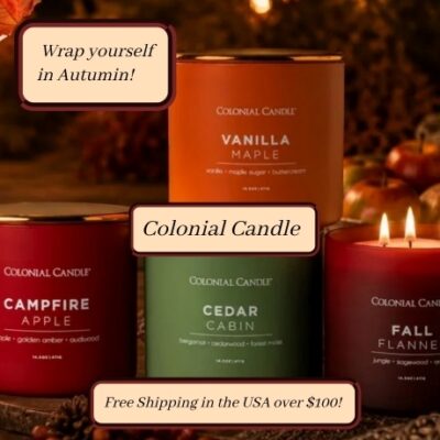 Colonial Candle has over 110 years of experience in making exquisite candles, they have established the highest levels of craftsmanship in their work. They use only the finest ingredients and materials available, and have mastered the art of candle making.