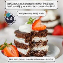 eat G.A.N.G.S.T.E.R lets your family enjoy that chewy, tasty cookie you've been craving. It's food freedom at its best. Bake it to perfection or stir the ingredients and dig right in with a spoon! Made without grains, eggs, dairy or nuts. Start your healthy trip today.