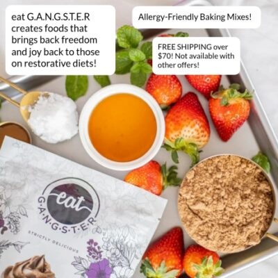 eat G.A.N.G.S.T.E.R lets your family enjoy that chewy, tasty cookie you've been craving. It's food freedom at its best. Bake it to perfection or stir the ingredients and dig right in with a spoon! Made without grains, eggs, dairy or nuts. Start your healthy trip today.