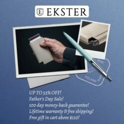 Ekster flagship leather smart wallets are perfect for slim storage and quick card access. Built-in aluminum cardholder fans out your cards at the click of a button and protects them against RFID skimming. Holds 1 to 12 cards and bills. Plus add a tracker to make it unlosable.