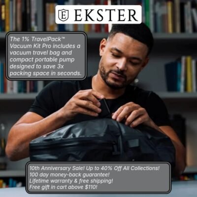 Ekster flagship leather smart wallets are perfect for slim storage and quick card access. Built-in aluminum cardholder fans out your cards at the click of a button and protects them against RFID skimming. Holds 1 to 12 cards and bills. Plus add a tracker to make it unlosable.