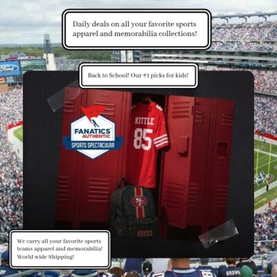 Fanatics isn't just our name. It's who we are loyal, loving fans, loyal to our prized teams and the sports we love. That's why we're honored to be able to offer fans the world's largest collection of official sports apparel from all the leagues, teams and players you love.