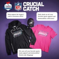 Fanatics isn't just our name. It's who we are loyal, loving fans, loyal to our prized teams and the sports we love. That's why we're honored to be able to offer fans the world's largest collection of official sports apparel from all the leagues, teams and players you love.