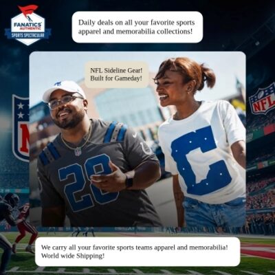 Fanatics isn't just our name. It's who we are loyal, loving fans, loyal to our prized teams and the sports we love. That's why we're honored to be able to offer fans the world's largest collection of official sports apparel from all the leagues, teams and players you love.