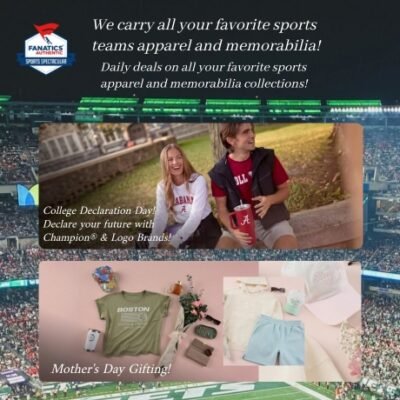 Fanatics isn't just our name. It's who we are loyal, loving fans, loyal to our prized teams and the sports we love. That's why we're honored to be able to offer fans the world's largest collection of official sports apparel from all the leagues, teams and players you love.