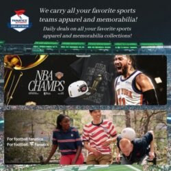 Fanatics isn't just our name. It's who we are loyal, loving fans, loyal to our prized teams and the sports we love. That's why we're honored to be able to offer fans the world's largest collection of official sports apparel from all the leagues, teams and players you love.