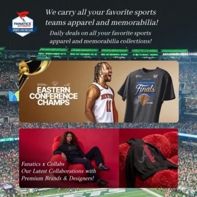 Fanatics isn't just our name. It's who we are loyal, loving fans, loyal to our prized teams and the sports we love. That's why we're honored to be able to offer fans the world's largest collection of official sports apparel from all the leagues, teams and players you love.