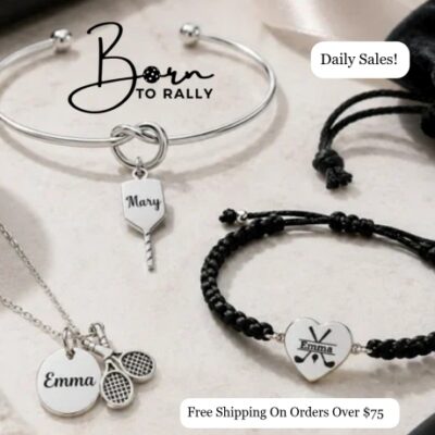 Born To Rally started with a clear purpose to offer a varity of quality pickleball jewelry and trimmings for devoted sports lovers. The name blends the spirit of flexibility, firmness and the power to master. It isn’t just rallying strength, it’s rising above challenges.