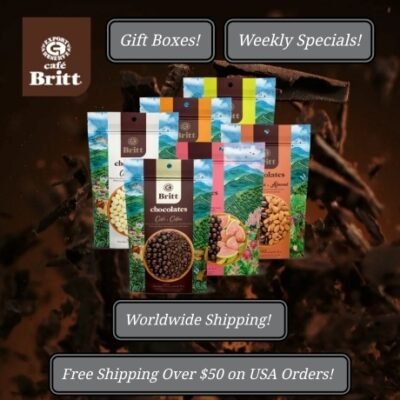 At Café Britt, we're loyal to always improving our diverse range of gourmet products, including unique coffees, chocolates, and nuts. We’re so secure you'll love our offerings that we back them with a 100% satisfaction guarantee. Your happiness is our priority!