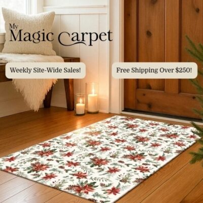 My Magic Carpet is a family-driven company that knows life is messy. If it’s kids running through the house, pets with muddy paws, or the occasional spill during dinner, we’ve been there! From bold to neutral, big or small, find a rug that fits your style and your space.