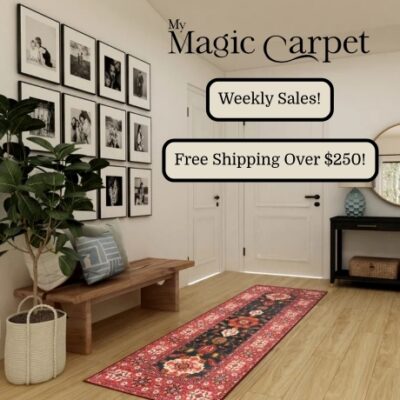 My Magic Carpet is a family-driven company that knows life is messy. If it’s kids running through the house, pets with muddy paws, or the occasional spill during dinner, we’ve been there! From bold to neutral, big or small, find a rug that fits your style and your space.
