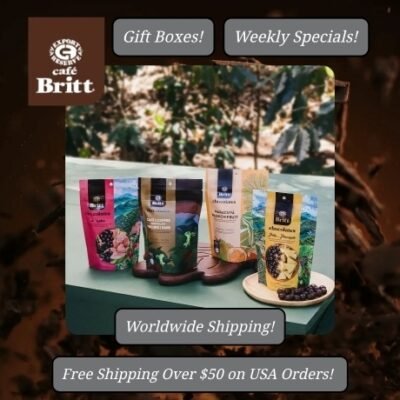 At Café Britt, we're loyal to always improving our diverse range of gourmet products, including unique coffees, chocolates, and nuts. We’re so secure you'll love our offerings that we back them with a 100% satisfaction guarantee. Your happiness is our priority!