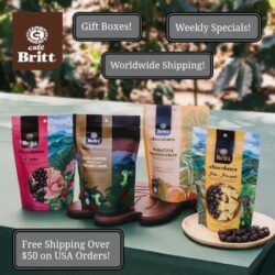 At Café Britt, we're loyal to always improving our diverse range of gourmet products, including unique coffees, chocolates, and nuts. We’re so secure you'll love our offerings that we back them with a 100% satisfaction guarantee. Your happiness is our priority!