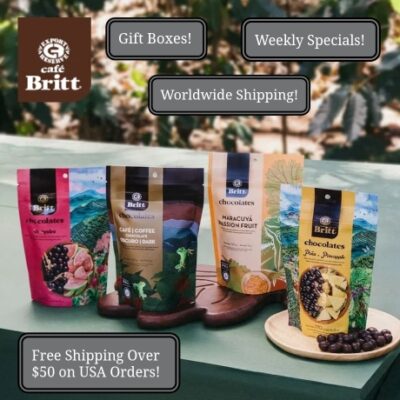 At Café Britt, we're loyal to always improving our diverse range of gourmet products, including unique coffees, chocolates, and nuts. We’re so secure you'll love our offerings that we back them with a 100% satisfaction guarantee. Your happiness is our priority!