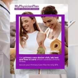 MyPhysicianPlan offers high quality care through an creative health care platform with various payment plans. With flexible health care plans everyone has access to premium care with lower out of pocket fees. Global visitors taken. Starts at $75 a month