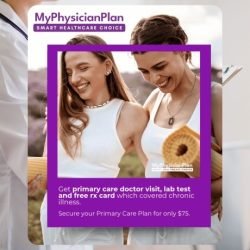 MyPhysicianPlan offers high quality care through an creative health care platform with various payment plans. With flexible health care plans everyone has access to premium care with lower out of pocket fees. Global visitors taken. Starts at $75 a month