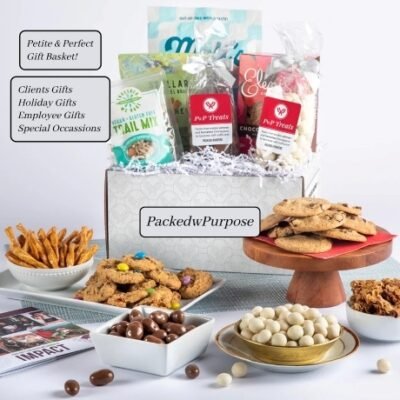 PACKEDwPURPOSE offers corporate and personal gifts that provide giftees a unique gifting sense unlike any other. A devoted team ensures a seamless ordering process when ordering your personal or custom boxs. Backed by an “Always Make it Right” pledge.