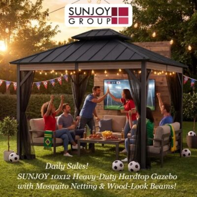 With 24 years of wisdom, Sunjoy has set itself as a guide in the gazebo industry. With selling over 10 million gazebos across the USA, it's proof to their devotion to innovation, quality, and customer delight. Join the millions who have made Sunjoy their lifestyle.
