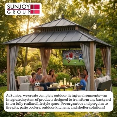 With 24 years of wisdom, Sunjoy has set itself as a guide in the gazebo industry. With selling over 10 million gazebos across the USA, it's proof to their devotion to innovation, quality, and customer delight. Join the millions who have made Sunjoy their lifestyle.