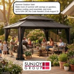 With 24 years of wisdom, Sunjoy has set itself as a guide in the gazebo industry. With selling over 10 million gazebos across the USA, it's proof to their devotion to innovation, quality, and customer delight. Join the millions who have made Sunjoy their lifestyle.