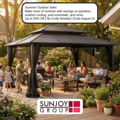 With 24 years of wisdom, Sunjoy has set itself as a guide in the gazebo industry. With selling over 10 million gazebos across the USA, it's proof to their devotion to innovation, quality, and customer delight. Join the millions who have made Sunjoy their lifestyle.