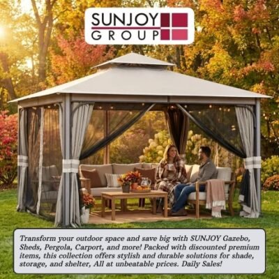 With 24 years of wisdom, Sunjoy has set itself as a guide in the gazebo industry. With selling over 10 million gazebos across the USA, it's proof to their devotion to innovation, quality, and customer delight. Join the millions who have made Sunjoy their lifestyle.