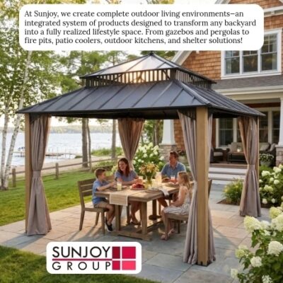 With 24 years of wisdom, Sunjoy has set itself as a guide in the gazebo industry. With selling over 10 million gazebos across the USA, it's proof to their devotion to innovation, quality, and customer delight. Join the millions who have made Sunjoy their lifestyle.