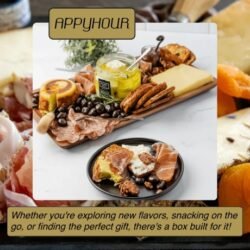 AppyHourBox unlocks a world of flavors of artisan cheeses and prime meats from small farms and award-winning makers, shipped straight to your door. All items are handpicked by cheese experts and comes with a recommended flavor pairing.