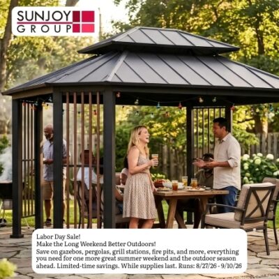 With 24 years of wisdom, Sunjoy has set itself as a guide in the gazebo industry. With selling over 10 million gazebos across the USA, it's proof to their devotion to innovation, quality, and customer delight. Join the millions who have made Sunjoy their lifestyle.