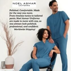 Noel Asmar Uniforms fabric is carefully selected, fully tested, and sewn so you look and feel your best no matter what style you wear. Their core fabrics widely avoids taboo chemicals with no BPAs released over the clothes lifespan, unlike other clothing stores.