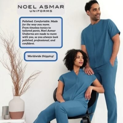 Noel Asmar Uniforms fabric is carefully selected, fully tested, and sewn so you look and feel your best no matter what style you wear. Their core fabrics widely avoids taboo chemicals with no BPAs released over the clothes lifespan, unlike other clothing stores.