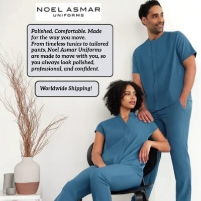 Noel Asmar Uniforms fabric is carefully selected, fully tested, and sewn so you look and feel your best no matter what style you wear. Their core fabrics widely avoids taboo chemicals with no BPAs released over the clothes lifespan, unlike other clothing stores.