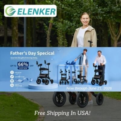 ELENKER wants to give you the freedom to move during your recovery period. They're devoted to providing new and affordable mobility solutions to get you moving as soon as possible after your injury or surgery, allowing you back to your busy active life!