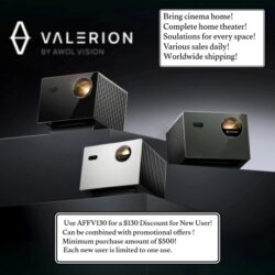Valerion the premium sub-brand from AWOL, was crafted for those who want the best. Driven by a lasting pursuit of cinematic perfection. Their mission is to rethink global home entertainment through cutting-edge technology and exceptional visuals.