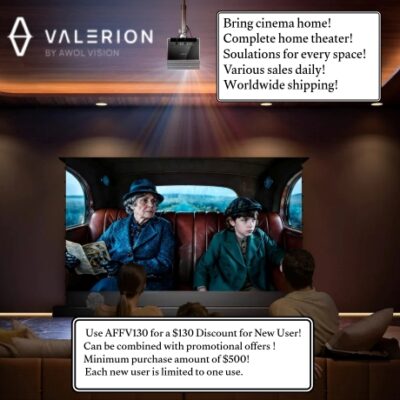 Valerion the premium sub-brand from AWOL, was crafted for those who want the best. Driven by a lasting pursuit of cinematic perfection. Their mission is to rethink global home entertainment through cutting-edge technology and exceptional visuals.