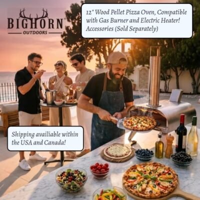 BigHorn Outdoors ovens delivers rapid ignition, precise temperature control, and perfectly even cooking. From 60-second Neapolitan pizzas to mouthwatering seared steaks. They make your backyard cuisine or your camping cooking effortless and fun.