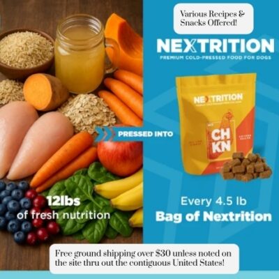 Nextrition offers a better way to feed your pup. Good real, wholesome food gently prepared to support your dog’s digestion, immune system, and their overall health. That means they're keeping all the good stuff in the nutrients, the flavors, the works.
