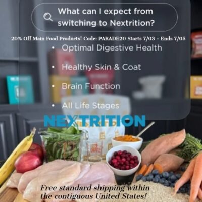 Nextrition offers a better way to feed your pup. Good real, wholesome food gently prepared to support your dog’s digestion, immune system, and their overall health. That means they're keeping all the good stuff in the nutrients, the flavors, the works.