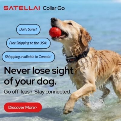 Discover SATELLAI's cutting-edge tracker and GPS dog fence with AI insights. Keep your best friend safe and healthy with real-time positioning, unlimited virtual fencing, AI-supported health and activity monitoring, and a long-lasting battery.