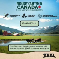 ZEAL was founded in 1999 and was created to set a higher standard in pet nutrition. Built upon trust, responsibility, and a deep connection between pets and their owners. Our philosophy asserts responsible sourcing, ethical production, and steadfast quality.