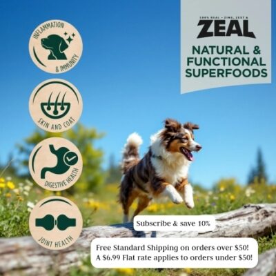 ZEAL was founded in 1999 and was created to set a higher standard in pet nutrition. Built upon trust, responsibility, and a deep connection between pets and their owners. Our philosophy asserts responsible sourcing, ethical production, and steadfast quality.