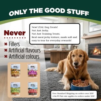 ZEAL was founded in 1999 and was created to set a higher standard in pet nutrition. Built upon trust, responsibility, and a deep connection between pets and their owners. Our philosophy asserts responsible sourcing, ethical production, and steadfast quality.