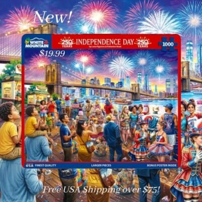 White Mountain Puzzles has crafted the highest quality of puzzles for over 30 years for your family to enjoy. They offer colorful jigsaw puzzles from recognized artists available for all ages and at all levels of difficulty. Over 50,000 reviews from happy customers.