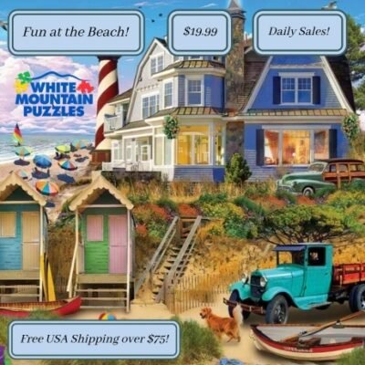 White Mountain Puzzles has crafted the highest quality of puzzles for over 30 years for your family to enjoy. They offer colorful jigsaw puzzles from recognized artists available for all ages and at all levels of difficulty. Over 50,000 reviews from happy customers.
