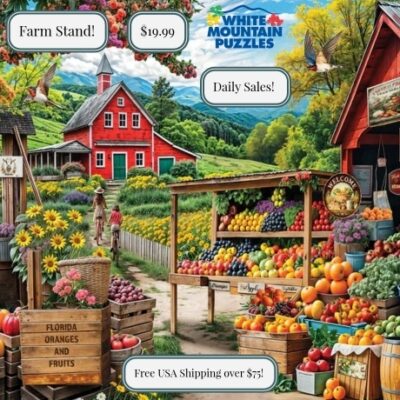 White Mountain Puzzles has crafted the highest quality of puzzles for over 30 years for your family to enjoy. They offer colorful jigsaw puzzles from recognized artists available for all ages and at all levels of difficulty. Over 50,000 reviews from happy customers.