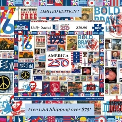White Mountain Puzzles has crafted the highest quality of puzzles for over 30 years for your family to enjoy. They offer colorful jigsaw puzzles from recognized artists available for all ages and at all levels of difficulty. Over 50,000 reviews from happy customers.