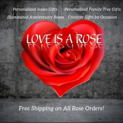 Love Is a Rose specialty is their exclusive imprinting of your personalized message on the individual petals of our real, preserved roses. We also have vases available with engraved message plates, making our roses the most unique and memorable gift you can give.